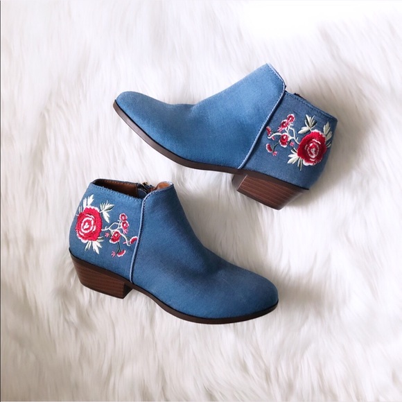 Sam Edelman Other - Sam Edelman | Youth Blue Denim Booties